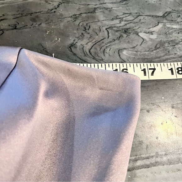 Bari Jay Silver Charmuese Petal Hem Strapless Short Bridesmaid Prom Cocktail M - Picture 8 of 11